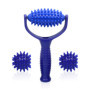 Lot de 3 appareils de massage avec poignées, rouleaux de massage, balles de massage, appareils de massage portables, accessoires