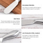 DHSBGWSX Coffret De 4 Couteaux Multifonctions En Inox - à Beurre, Confiture, Fromage, Pain Avec Manches - Spatules à Dessert