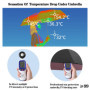 Vinmooog ,Mini parapluie de poche pliable femme parapluie anti tempete/UV Compact Portable étanche Ombrelle de Voyage-le noir