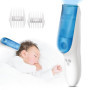 CARER SPARK Tondeuse à cheveux pour bébé, silencieuse, adsorption sous vide, IPX7, étanche, rechargeable, avec 2 peignes de guid
