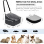 Mozvvco Siège Auto pour Chien Petite Taille - Panier Voiture Doux et Court en Peluche - Coussin Épais, Antidérapant, Détachable,