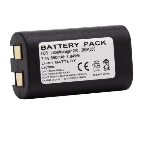 Fayerkar Batterie Li-ion compatible avec Dymo LabelManager 260, 260P, 280, PnP, photocopieur, scanner, imprimante d'étiquettes (