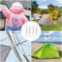 4 Pcs Boucle de Corde de Ressort de Tente Tendeur Voile Ombrage en Acier Inoxydable Ressort Voile D'ombrage Tendeur Ressort Bouc