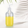 2 Pièces Flacons de Shampoing, 500 ML Distributeur de Liquide avec Pompe Rechargeable, Bouteilles Vides pour Savons, Lotions, Hu
