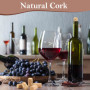 Bouchons en LièGe Naturel Bouchon, 25 Pièces Bouchon de Liege Vin en Bois Réutilisable, pour Bouteilles en Verre,Bouteilles de V