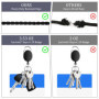 3 Pièces Porte Clef Retractable Mousqueton, MXTIMWAN Rétractable Porte Badge Porte Clef Enrouleur Cable Acier 60cm Porte-clés Ré