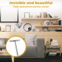 Support Etagere Invisible, Fixation Invisible pour Étagère Mural en Bois, Supports en Métal pour Étagère Flottante, Etagere Mura