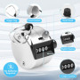 UKOFEW Compteur à cliquer 4 Chiffres，Compteurs Manuels，Click Compteur, Compte Personne Manuel, Compteur de Comptage, Compteur a 