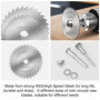 Disques de Coupe pour Outil Rotatif,Mini Lame de Scie Circulaire,Mini Disque Diamant à Tronçonner,HSS lames de scie outil rotati
