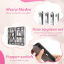 MXTIMWAN 19 pièces kit Manucure,Kit Manucre Coupe Ongles,Set Manucure,Kit de Pedicure pour Pied de Soins du Visage et des Ongles