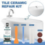 Kit de Réparation Baignoire Blanc,Kit Réparation Carrelage,Kit de Réparation Baignoire Acrylique,Kit Réparation Receveur Douche,