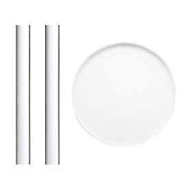 YSJCHEBS Rouleau À Pâtisserie en Acrylique 2 Pièces Et Plateau Rond en Acrylique 1 Pièce, Outils De Cuisson, Outils en Argile, A