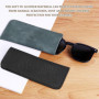 EHDWXVZM Lot De 3 Étuis À Lunettes En Cuir Souple, 3 Morceaux De Chiffon À Lunettes, Design En Cuir Souple, Lunettes De Sécurité