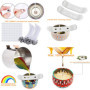 MAISITOO Kit de Fabrication de Bougies de Cire Bricolage,DIY Bougies,Kit Fabrication Bougies Parfumées, mèches de Bougie,Pot de 