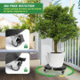 Porte Plante a roulettes, Réglable Ø 35-48cm, Capacité De 150 KG Supports de Pots de Fleurs à roulettes pour Support de Pot de F