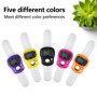 Gvolatee Pack de 5 Compteurs de Doigts, Compteur de Doigts Clicker Compteur de Lignes Mini Compteur de Mains, Affichage LCD à 5 
