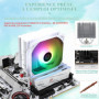 TR AssassinX120 SE WHITE ARGB refroidisseur d’air CPU, 4 caloducs, TL-C12CW-S PWM Quiet Fan CPU Cooler avec roulement S-FDB, pou