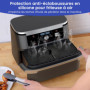 Tuocal Anti Projection pour Air Fryer Ninja 10,4L AF500EU, Anti Eclaboussure Silicone Accessoires pour Friteuse à Air Chaud Moul
