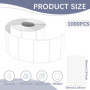 1000 Pièces Étiquettes Thermiques, 50 x 30 mm Blanches Rouleau Etiquettes Autocollantes, Etiquettes Autocollantes Thermique, Éti