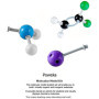 Poweka Modèle Moléculaire de Chimie Kit de Structure de Biochimie de Base, Kit de Molécules Organiques pour Enseignants Étudiant