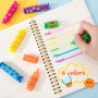 Mini Surligneurs Bonbons Forme 30 Pièces, Stylos Fluorescents Marqueurs Kawaii, Couleurs Vives Textliner pour Carte D'anniversai