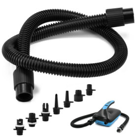 WEFHEF Tuyau de Gonflage 1m avec 7 Pcs Buses à Clapet Adaptateur Tuyau Gonflage Kayaks Adaptateur Pompe Gonflable Adaptateur Gon