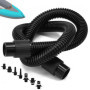 WEFHEF Tuyau de Gonflage 1m avec 7 Pcs Buses à Clapet Adaptateur Tuyau Gonflage Kayaks Adaptateur Pompe Gonflable Adaptateur Gon