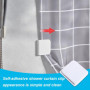 Lmyzcbzl Clips de Rideau de Douche, 4 Pcs Clips de Douche Auto- adhésifs, Clips de Protection pour Douche, Clips de Protection A