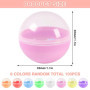 Neikafan 100 Pièces 2.8cm Mini Boule Transparente à Remplir Boule de Noel Transparente,Sphere Plastique,Boule en Plastique A Rem