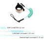 Surfing Leash - Laisse de Planche de Surf 5mm 10 Pieds TPU Paddle Surf Leash Corde de Pied de Sécurité Corde de Pied de Ski Naut