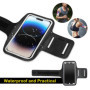 Brassard de Sport, Brassard de Course avec Poche Écouteur, Brassard de Téléphone Portable Résistant à l'eau pour Tous Les Smartp