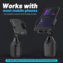 SEEKONE Support Universel pour téléphone Portable de Voiture Support pour Porte-gobelet pour Smartphone, Convient à Tous Les Sma
