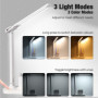 Vinabo Lampe de Bureau LED, 3 Luminosité 3 Couleurs Lampe Bureau, Protection des Yeu Lumiere Bureau USB pour Lire Étude Portable