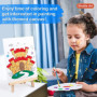 Shuttle Art Chevalet Peinture Enfant, 69PCS Kit Peinture Acrylique Inclus 30 Couleurs Peinture Acrylique, Chevalet, Toile, Pince