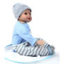 antboat Reborn Poupée Bébé 22 Pouces 55 cm Silicone Souple Vinyle Charmant Reborn Garçon Simulation Nouveau-Né Jouet Réalité Fai