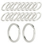 20 Pièces Anneaux Porte Clé 25mm,Métal Alliage Anneau Porte Clef,Anneau Plat,Anneaux Brisés,pour Clé de Maison,Clé de Voiture,DI