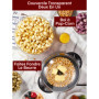 FOHERE Machine à Pop Corn, Machine a Pop Corn 3,5 L Pour la Maison, Popcorn Machine électrique Avec Sucre et Huile, Revêtement A