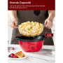 FOHERE Machine à Pop Corn, Machine a Pop Corn 3,5 L Pour la Maison, Popcorn Machine électrique Avec Sucre et Huile, Revêtement A