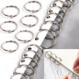 Anneaux de Livre,Anneaux de Reliure,100 Pièces Métalliques Anneaux Articulés de Reliure,30mm Métal Anneaux Carte Anneaux Feuille