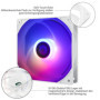 Thermalright TL-C12CW-S X5 Ventilateur de processeur Blanc 1550 tr/min Vitesse de rotation 120 mm Ventilateur de contrôle PWM po