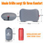 AMBNEO Coussin gonflable pour camping/voyage, avec taies d'oreiller amovibles et coussin d'air de camping ultra léger, coussin e