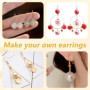 200 Pièces attache boucles d'oreilles，fermoir boucles d'oreilles kit boucle d'oreille a fabriquer Faire Soi-Même D'artisanat Lar
