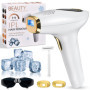 Épilateurs à lumière pulsée, Épilation au laser IPL avec Fonction de Refroidissement, 9 Vitesses et 3 Fonctions HR/SC/RA, Appare