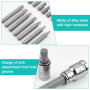 40 Pièces Hexagonal Douille Torx Kit, Professionnel Douille Torx Male avec Coffret, D'entraînement Adaptateur 3/8 1/2 Pouces, po