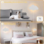 LED Applique Murale avec Interrupteur Tactile Veilleuse Enfant Dimmable Lampe Murale avec Prise Blanc Chaud Interieur Lampe de C