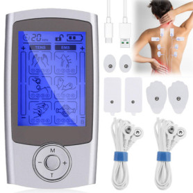 TENS EMS electrostimulateur musculaire, Appareil de thérapie de la douleur TENS rechargeable electrostimulation appareil apparei