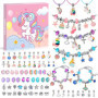 WEVOL Cadeau Fille 5-13 Ans Enfant Jouet Bijoux DIY Charms Bracelet Kit Fabrication Idée Cadeau 5 6 7 8 9 10 11 12 13 Ans Cadeau