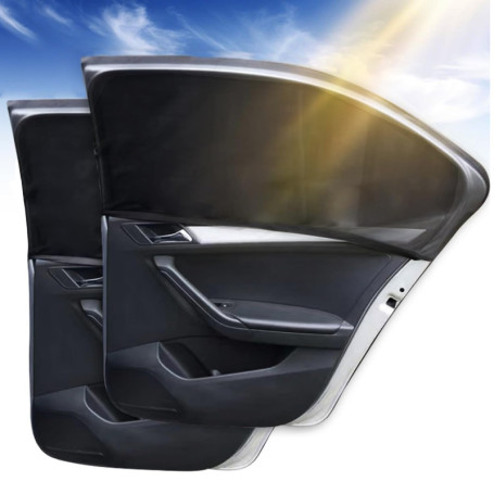 Lot de 2 Pare soleil voiture,Chaussette voiture soleil,Pare soleil voiture bébé,Protection soleil voiture pour la plupart de voi