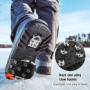 Crampons pour chaussures, crampons à glace pour bottes avec 7 pointes de chaussures, crampons à neige antidérapants, crampons de