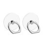 VOVIGGOL 2 Pièces Anneau Telephone Portable, 360° Rotation Clear Bague Téléphone Support Transparent Anneau Porte Portable Smart